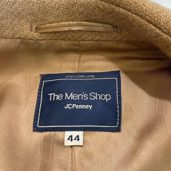 Vintage The Men’s Shop JCPenney Camel Wool Overcoat – Size 44 – Classic Menswear - Picture 8 of 15